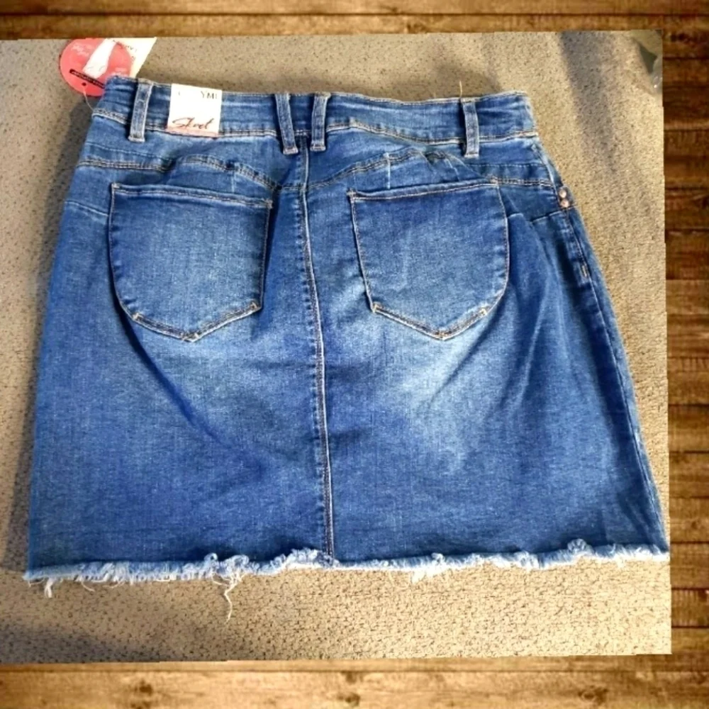 YMI Distress Mini Skirt